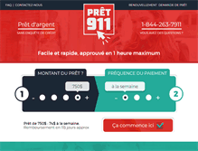 Tablet Screenshot of pret911.com